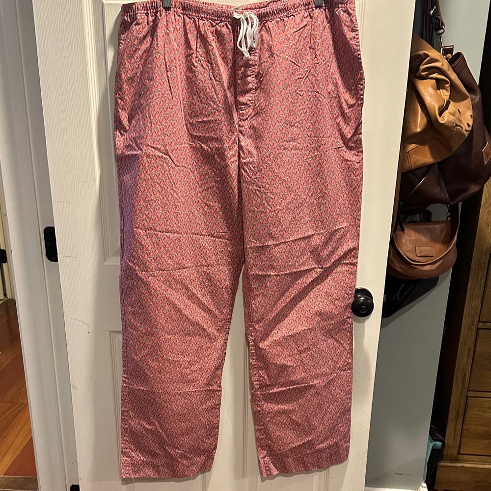 Vineyard Vines Men's Pink Patterned PJ pants